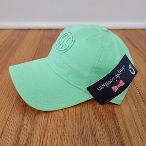 NWT Simply Southern Women's Baseball Cap Hat Mint Green Adjustable Cotton Beach